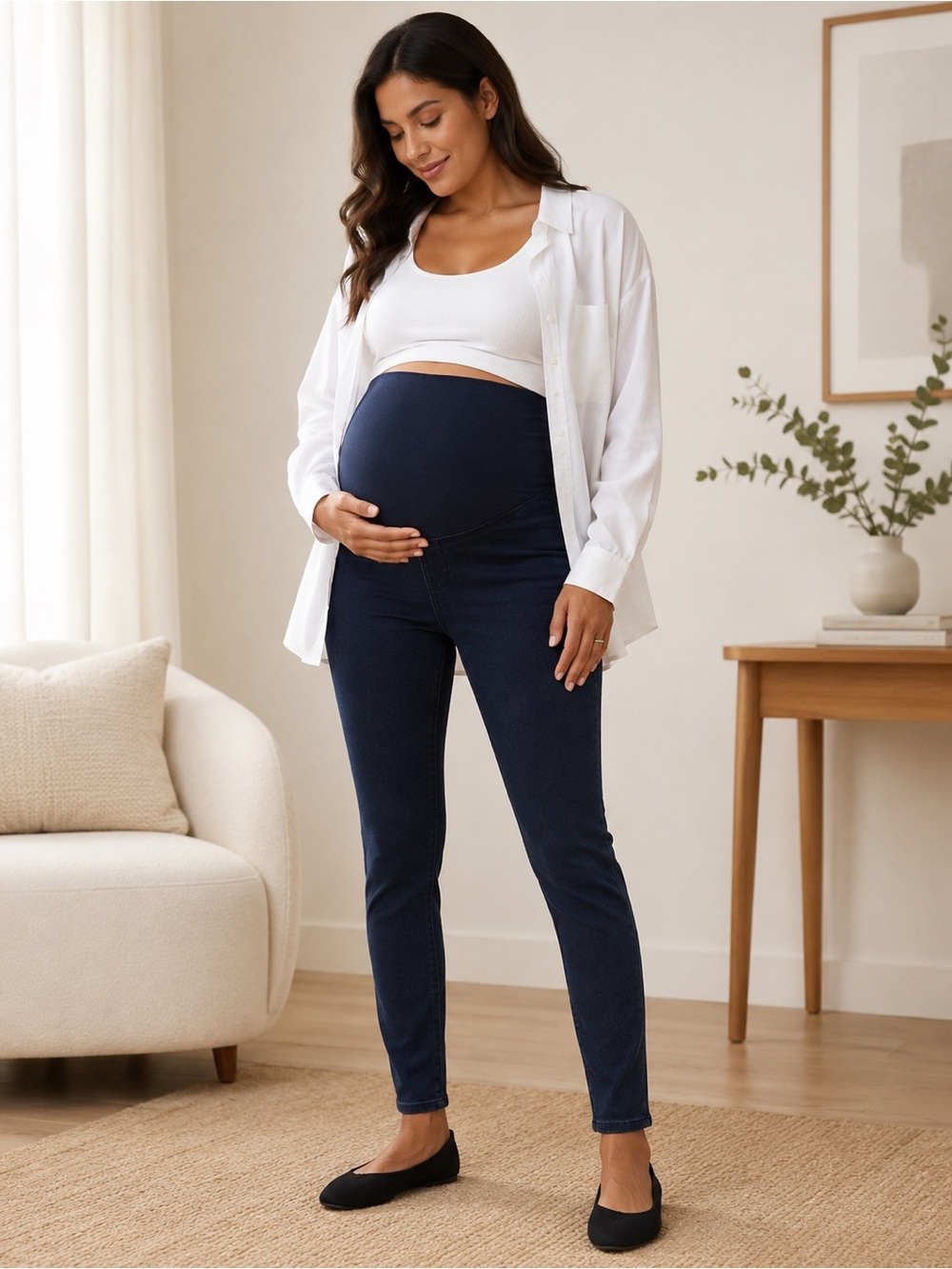 Isabel Maternity Jeggings – Size Small – Dark Wash 🤍👖